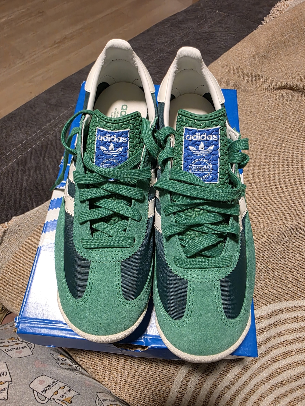 adidas Green Retro Runner Sneakers